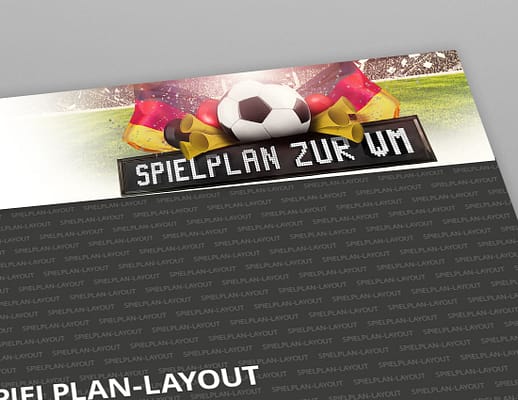 WM Planer Wandposter 2022 Motiv Teamspirit Deutschland Detail