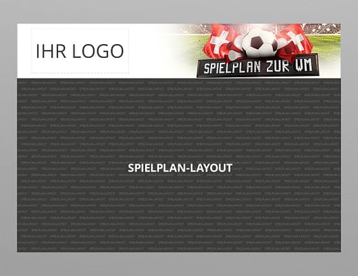 WM Wandplaner 2022 mit Logo, Motiv Teamspirit Schweiz