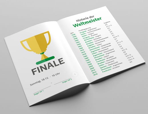 WM Faltplaner 2022 Trophy Finale grün