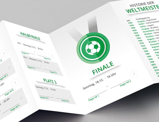 WM Pocketplaner Spielplan 2022 Finale in grün