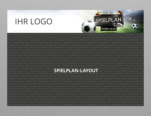 WM Wandplaner 2022 mit Logo, Motiv Euphoria Deutschland