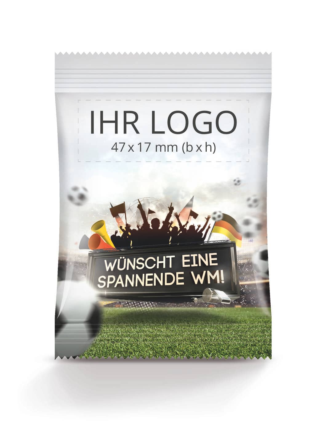 Werbeartikel Fruchtgummi WM 2022 Motiv Euphoria Deutschland