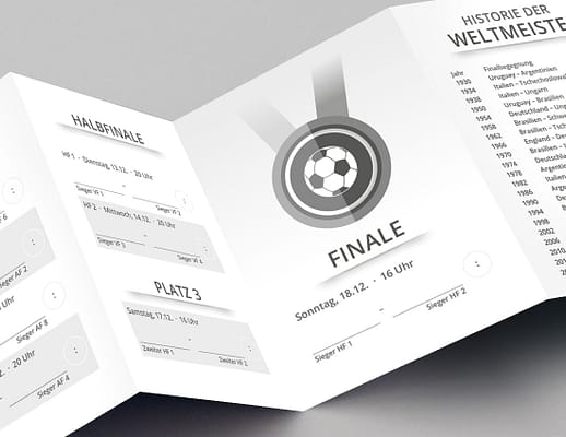 WM Pocketplaner Spielplan 2022 Finale in grau
