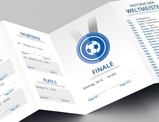 WM Pocketplaner Spielplan 2022 Finale in blau